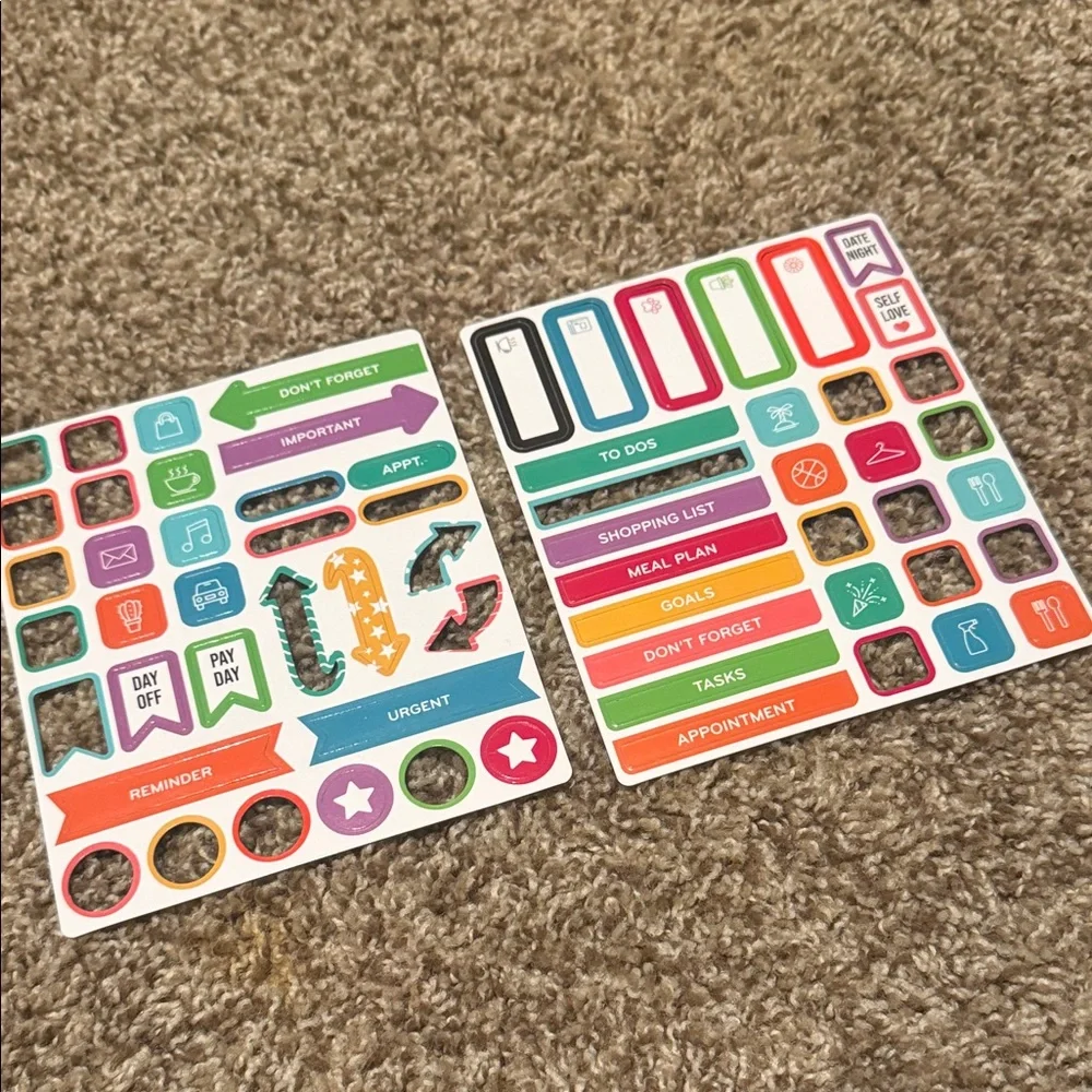 Calendar or planning magnet set